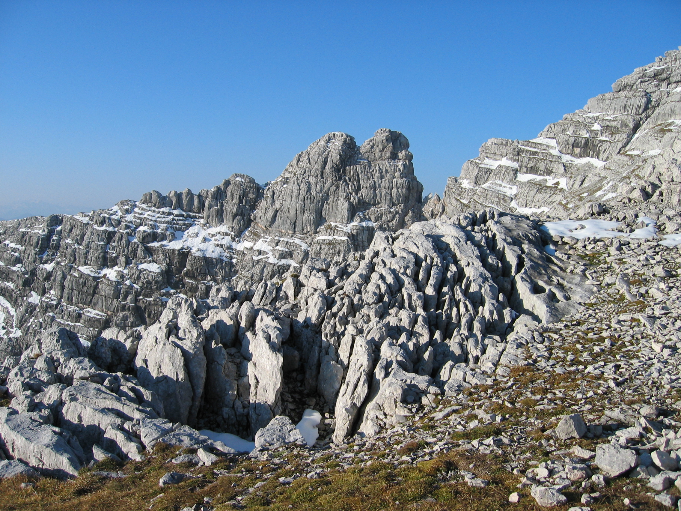 Karstgel&auml;nde, dahinter das Rothorn