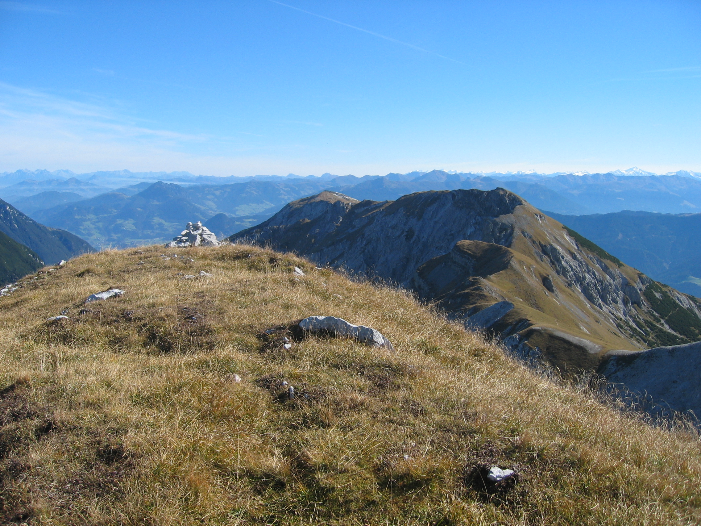 R&uuml;ckblick von der Kaserjochspitze (Stanser Joch und Ochsenkopf)