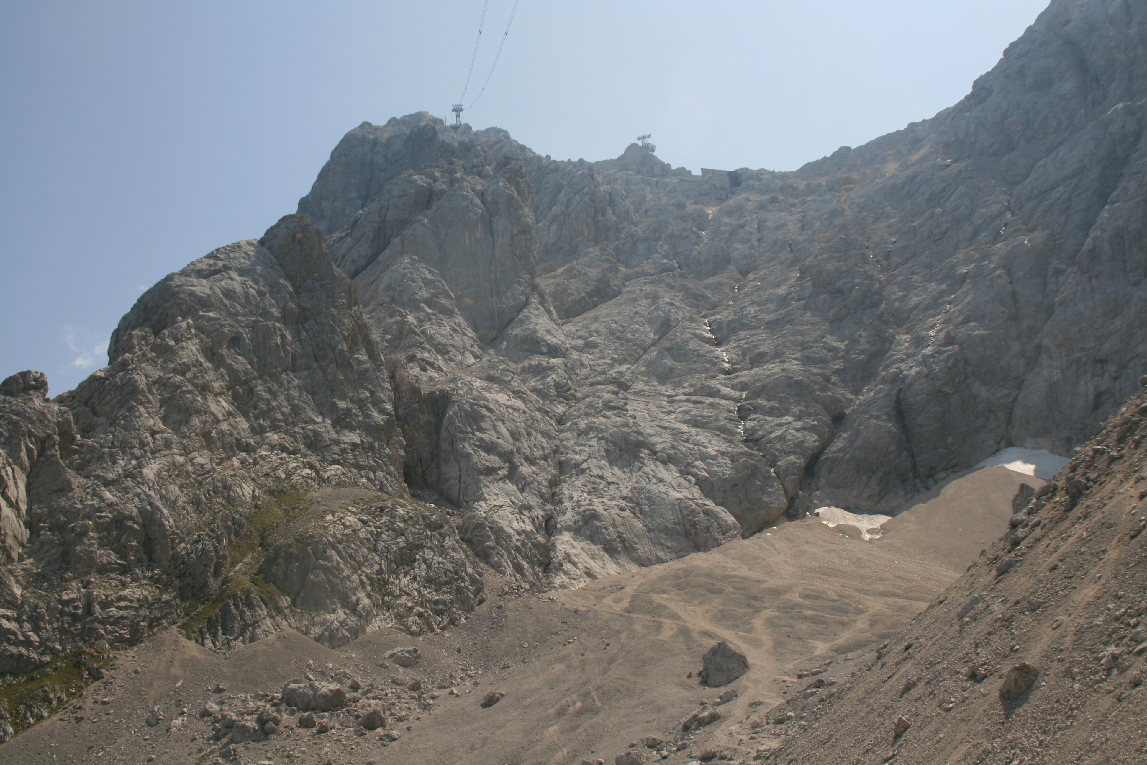 Rückblick zur Zugspitze
