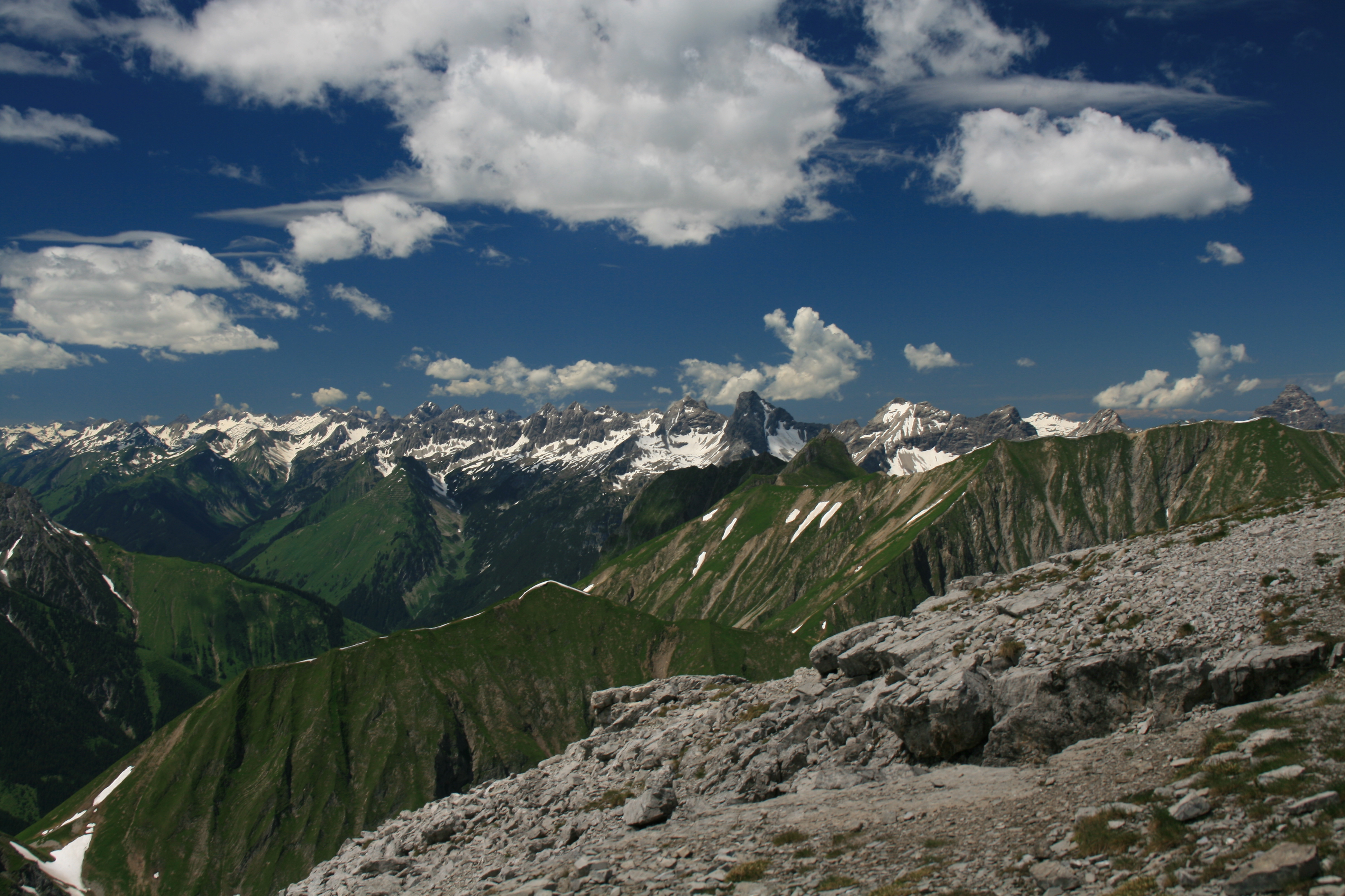Blick zur Hornbachkette