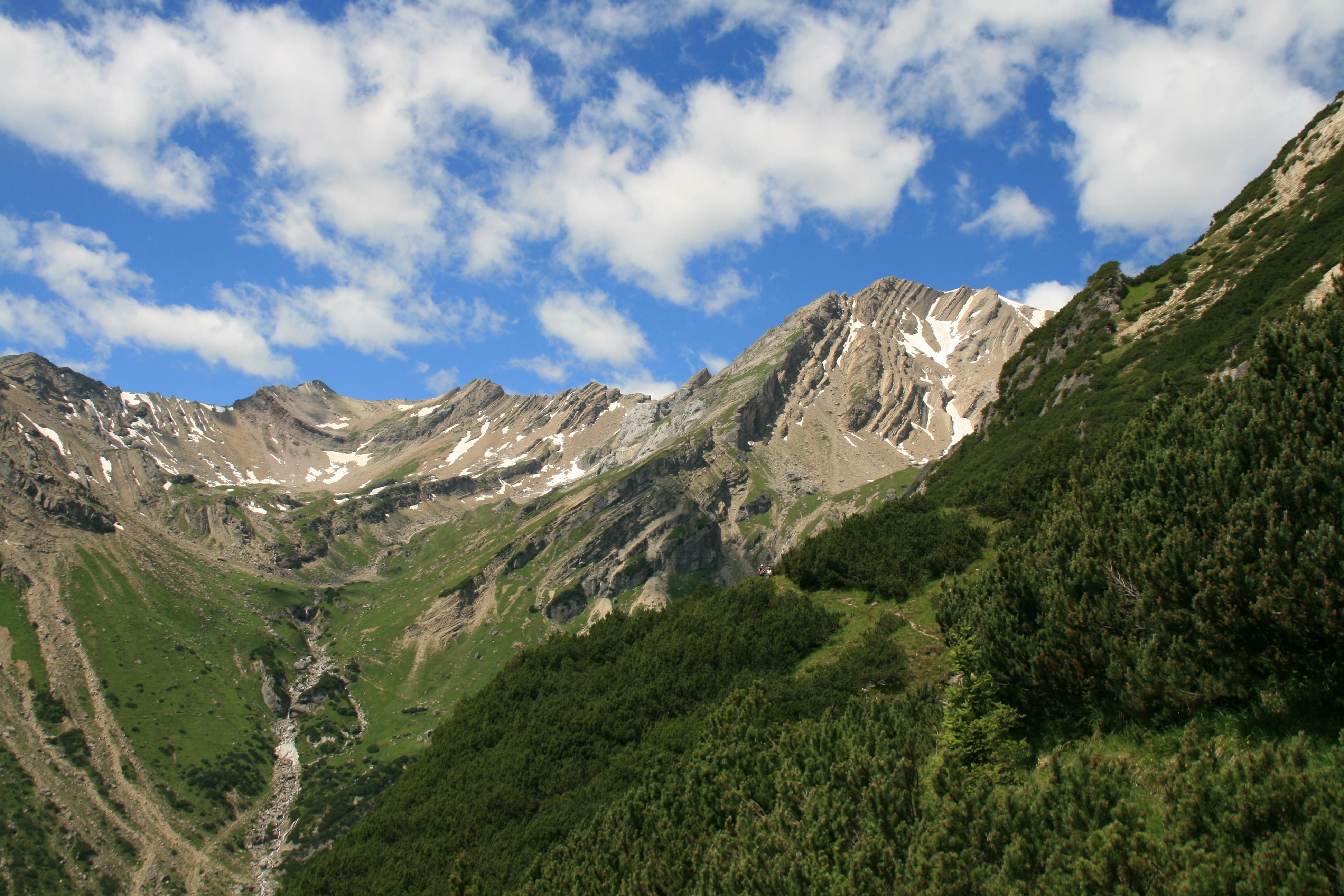 Ziel für morgen: Muttekopf (rechts)