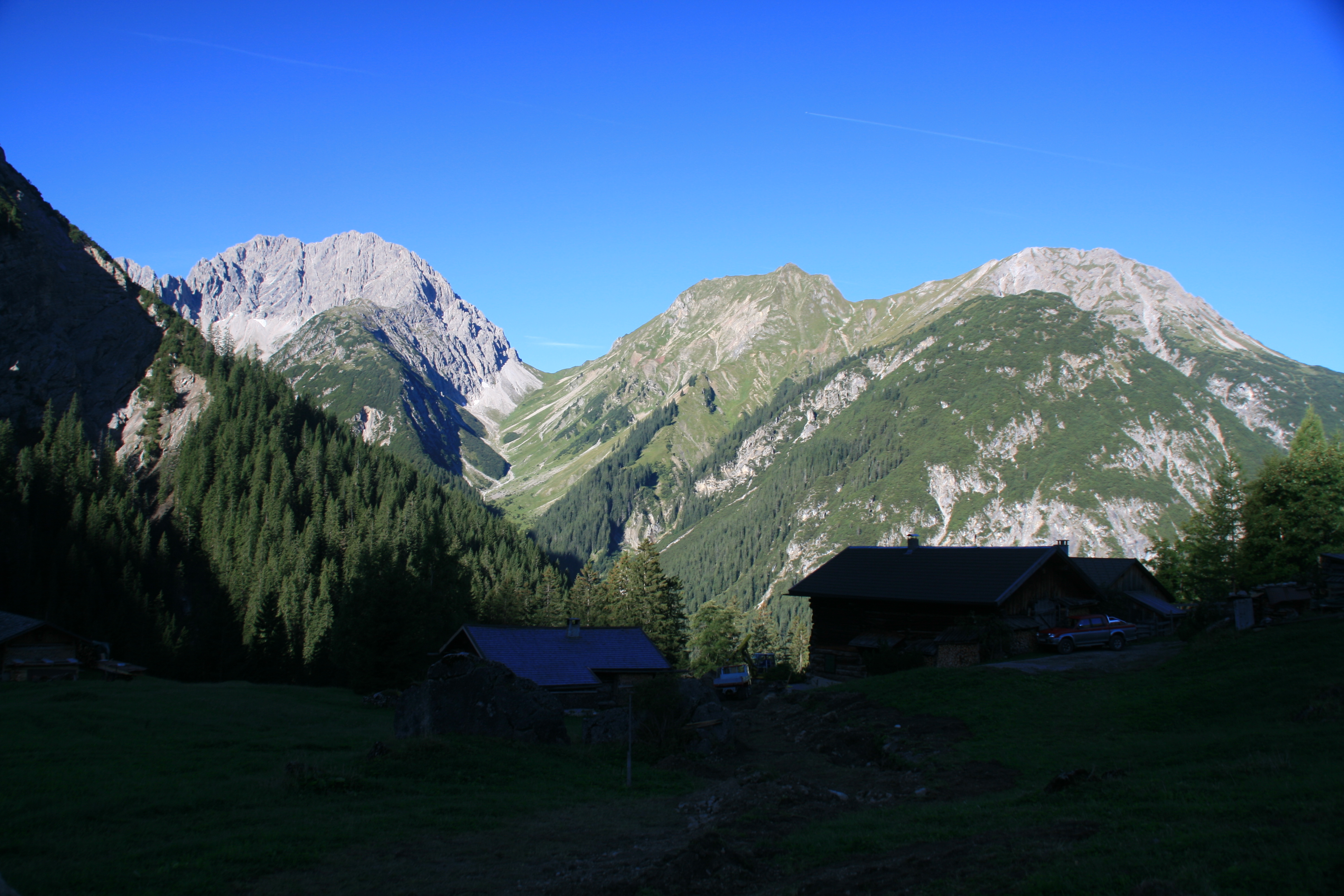 Pfafflar, Blick zum Gramaiser Sattele