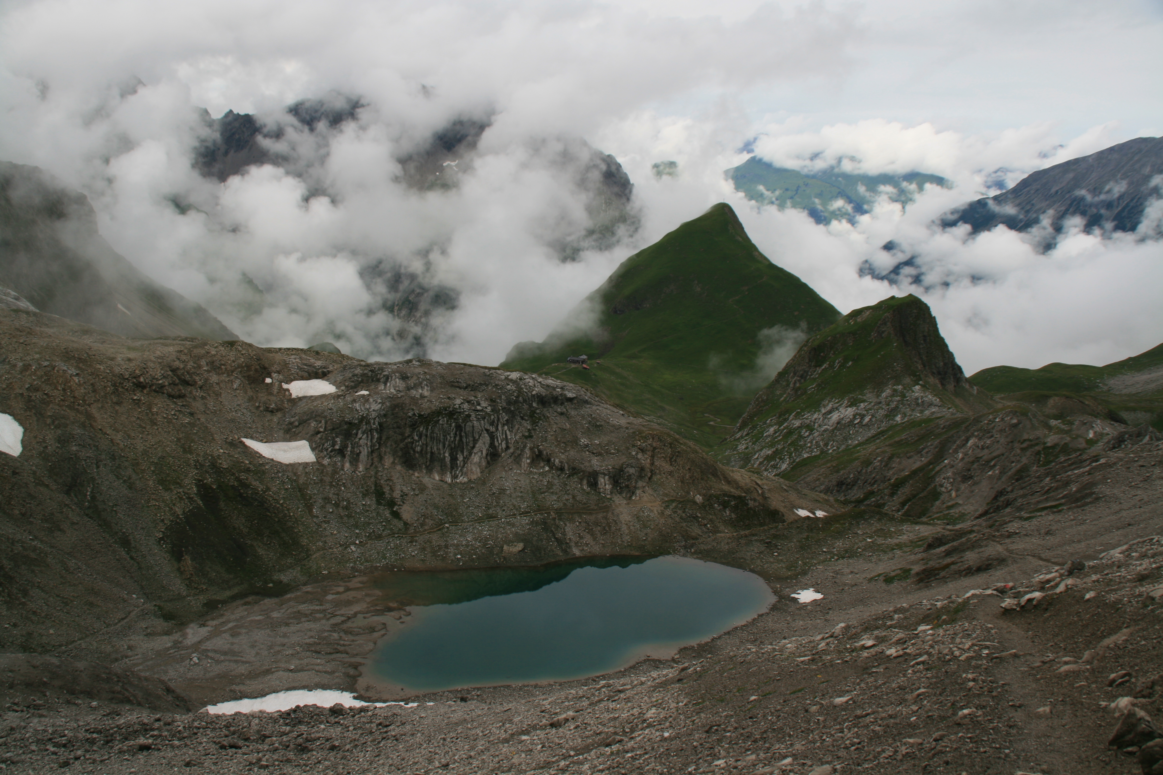 Mittlerer Seewisee, Seekogel und Memminger Hütte