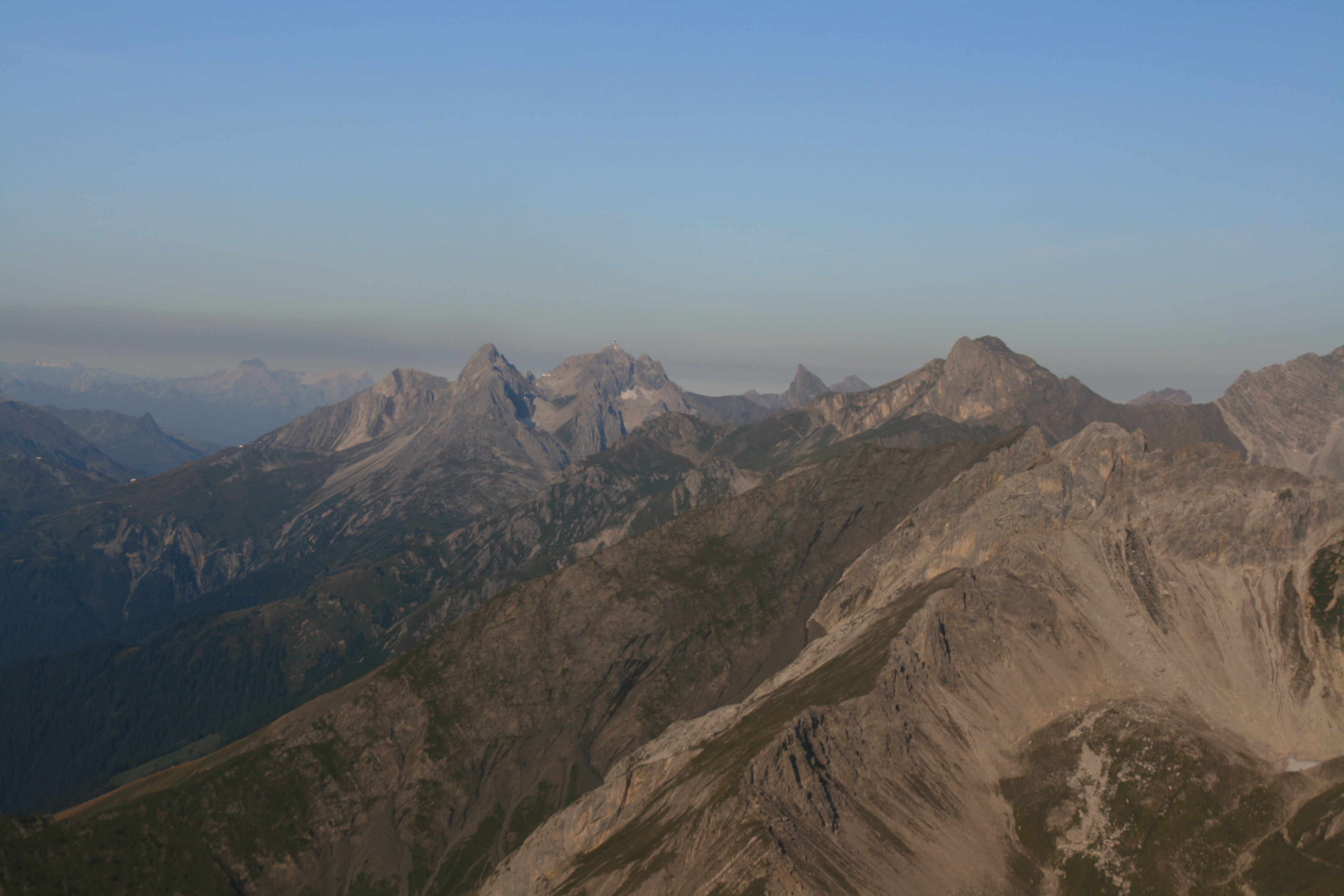 Weißschrofenspitze, Valluga, Roggspitze