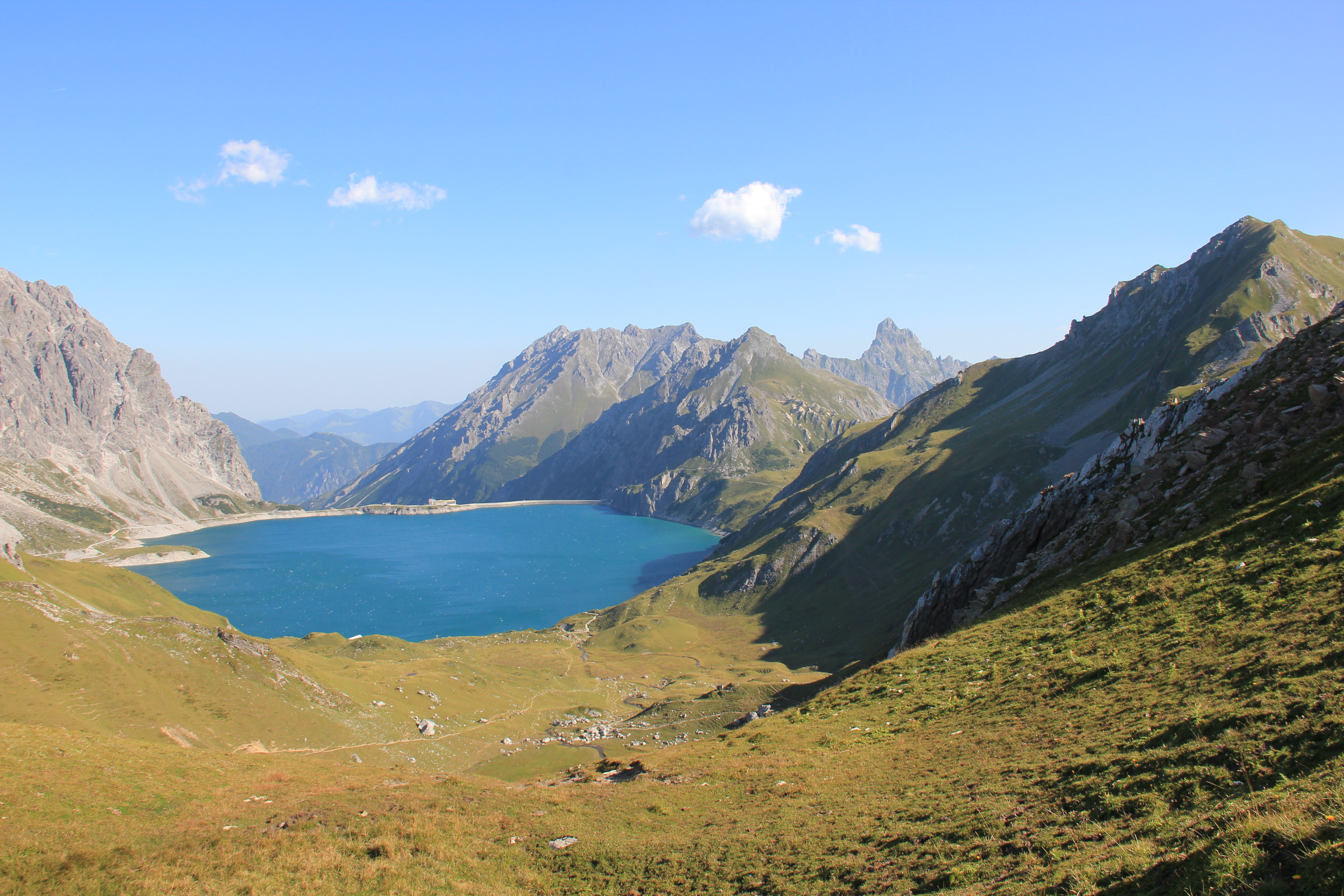 Am Gafalljoch, Blick zum Lünersee