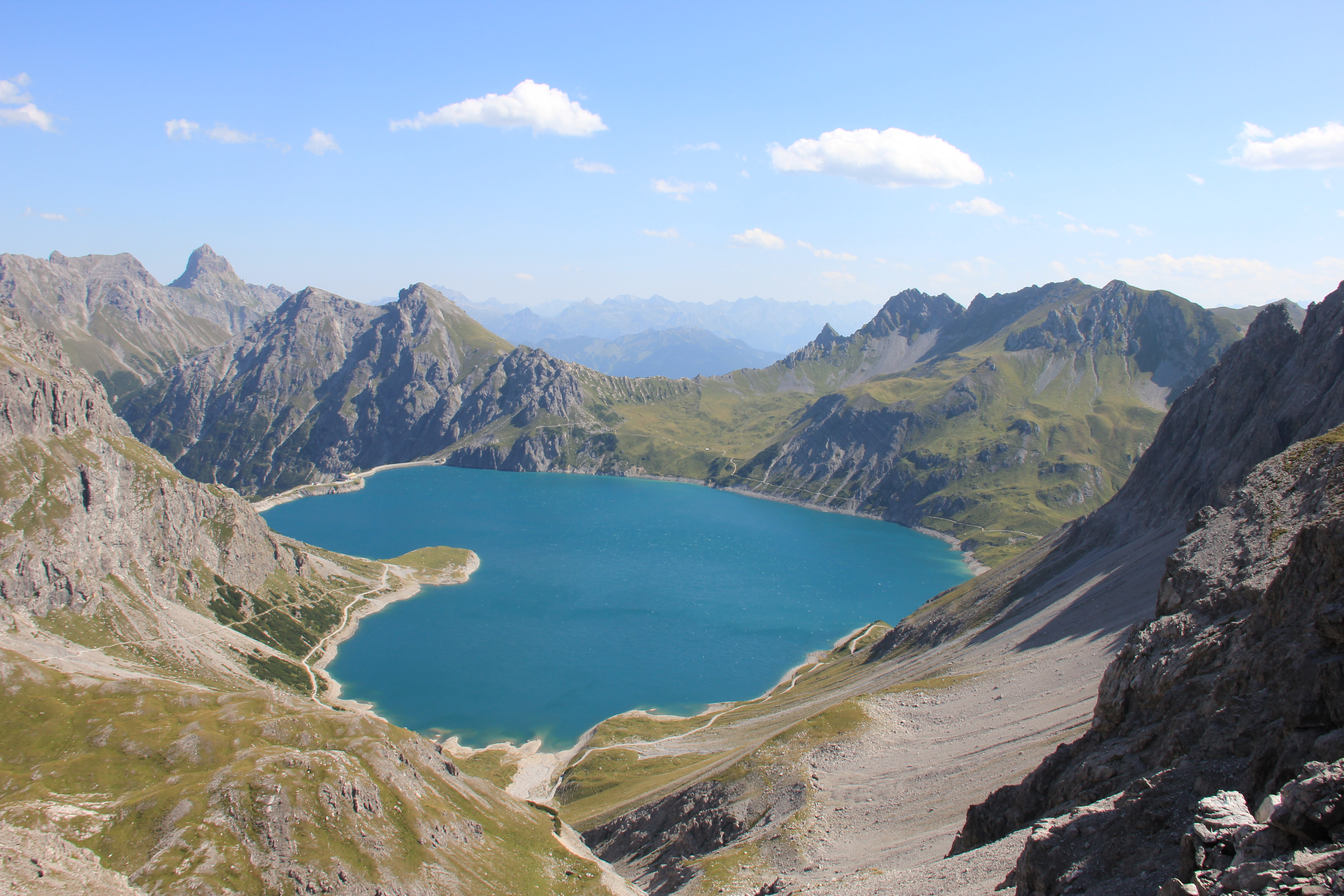 An der Gamsluggen, Blick zum Lünersee