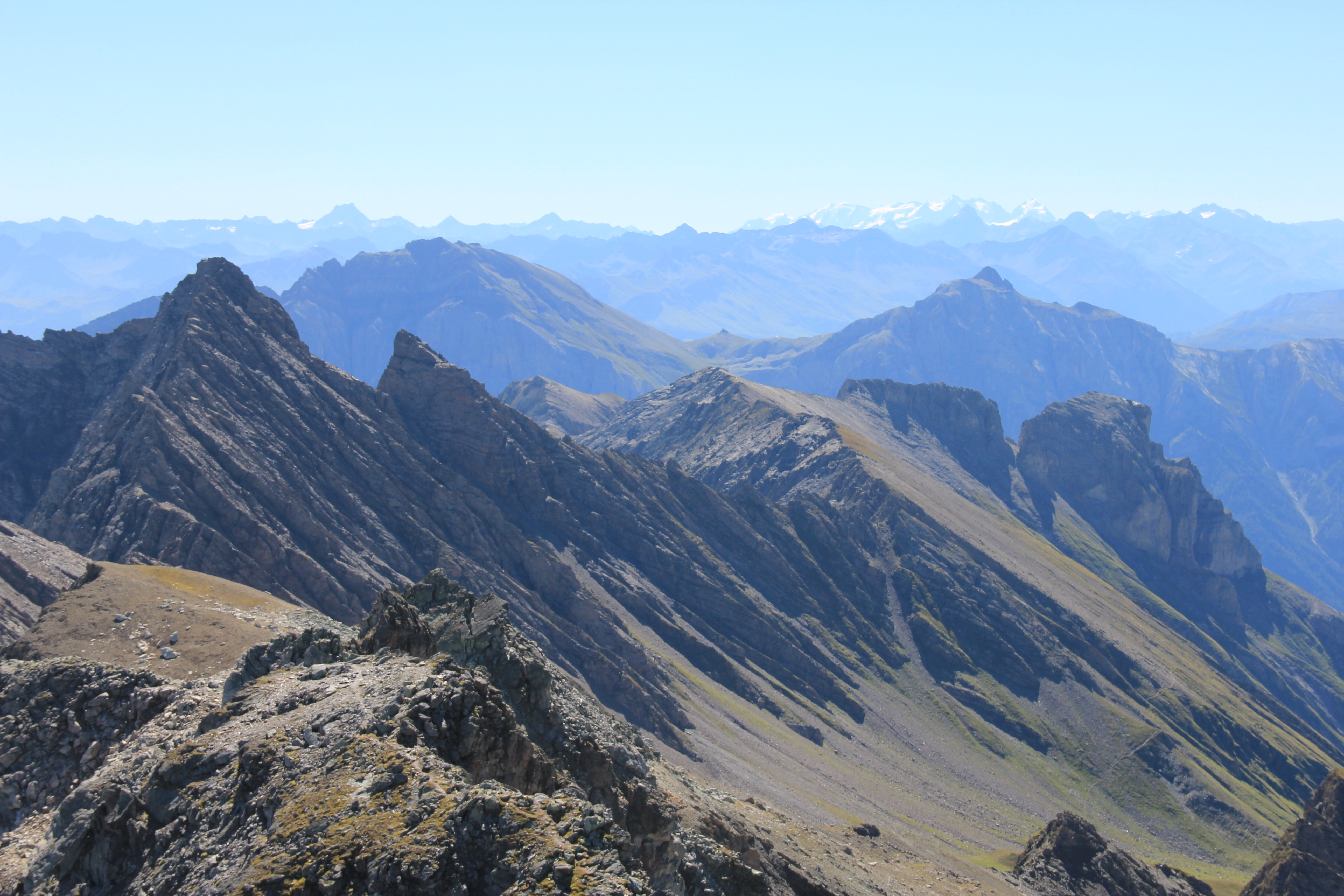 Blick zur Bernina-Gruppe