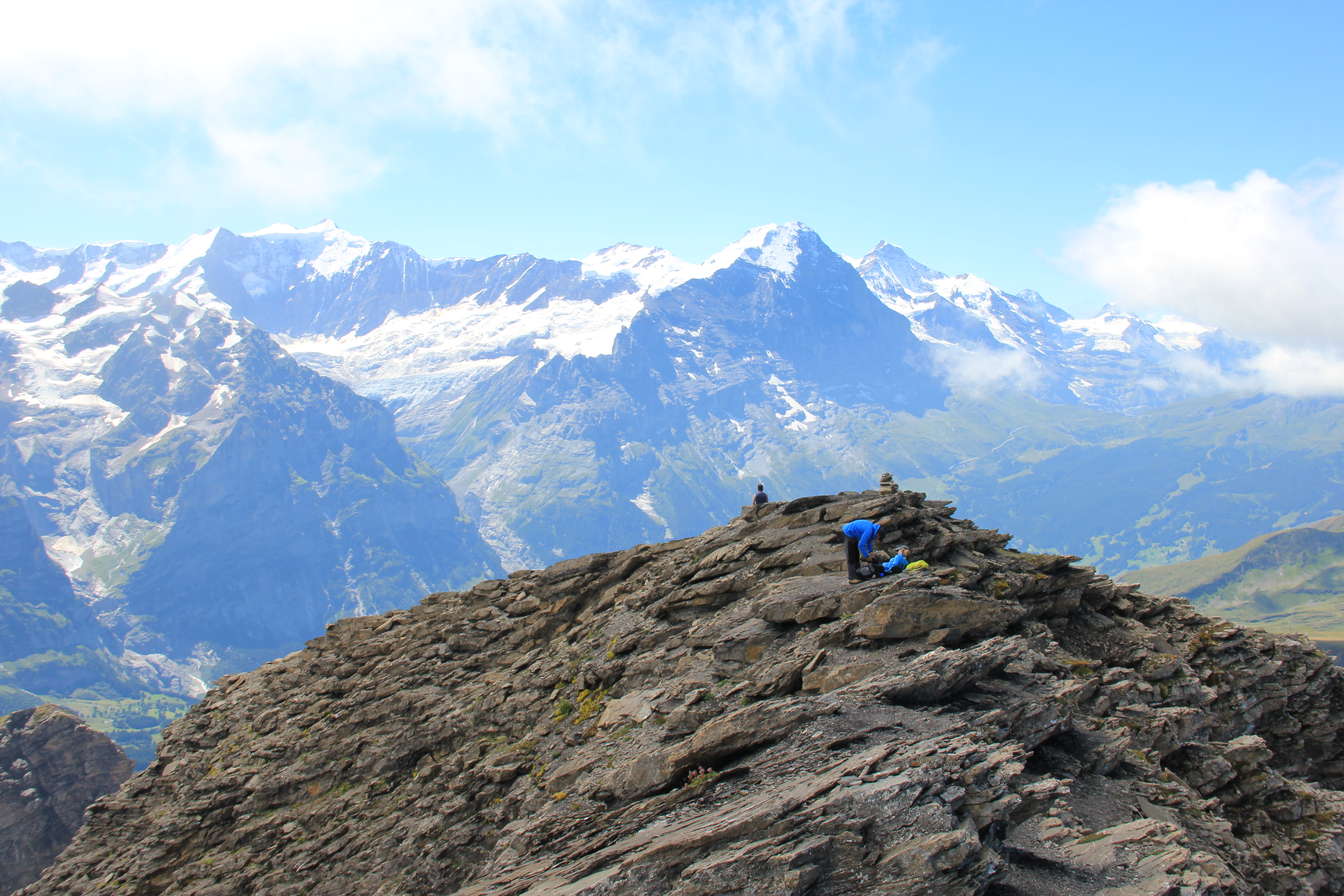 Vorgipfel, Blick zum Eiger