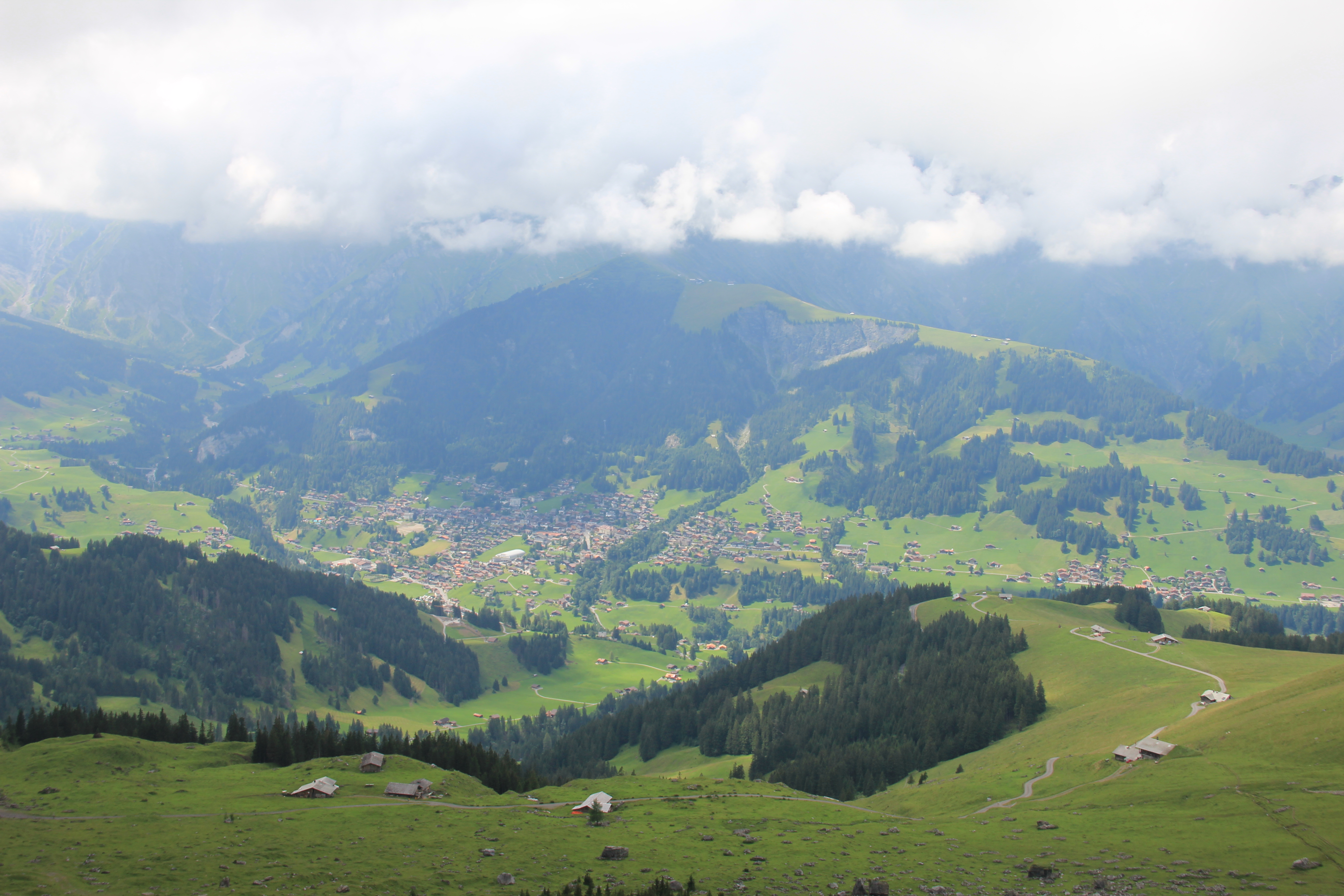 Blick nach Adelboden