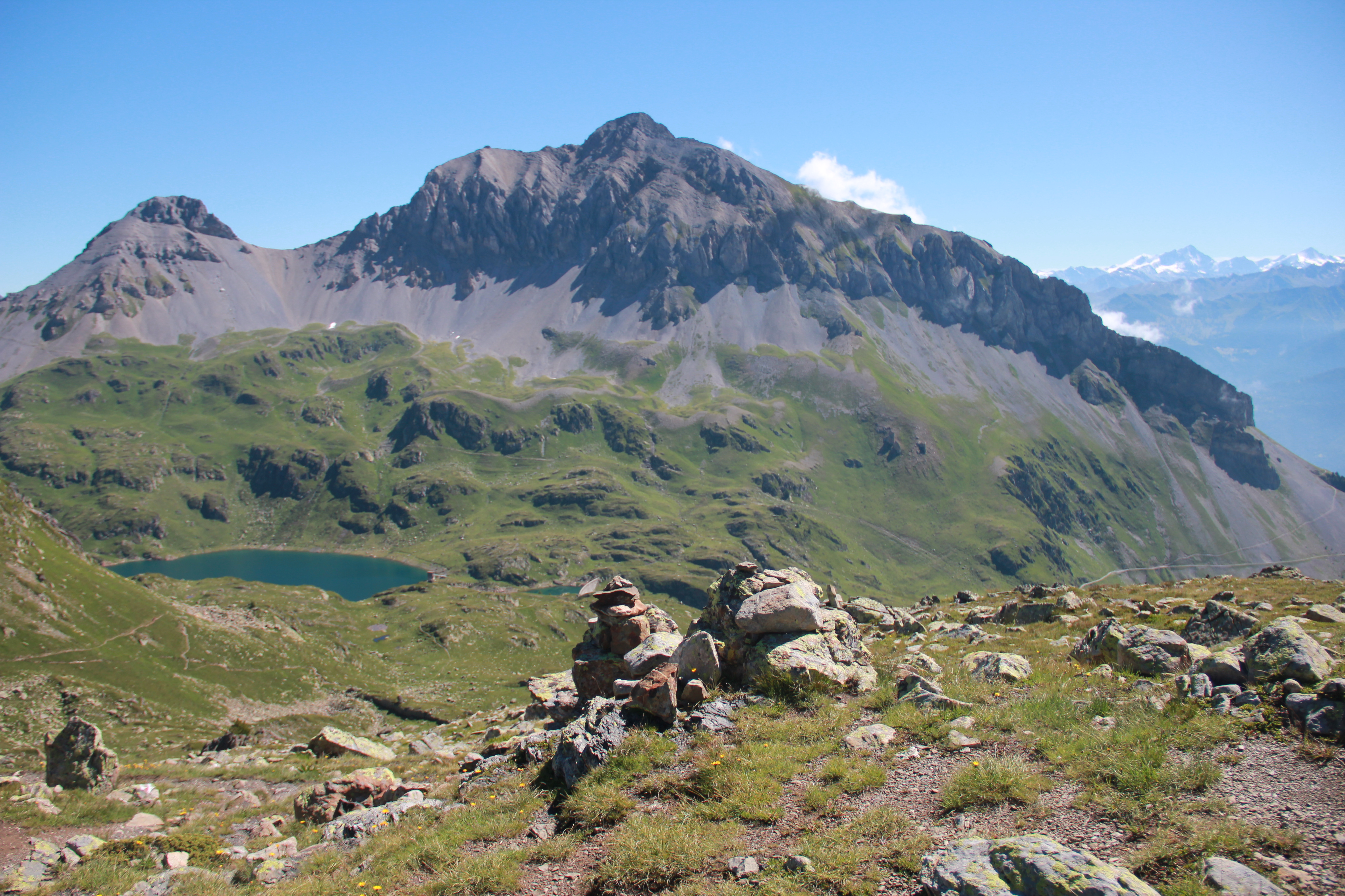 Blick vom Col du Dem&egrave;cre zum Grand Chavalard