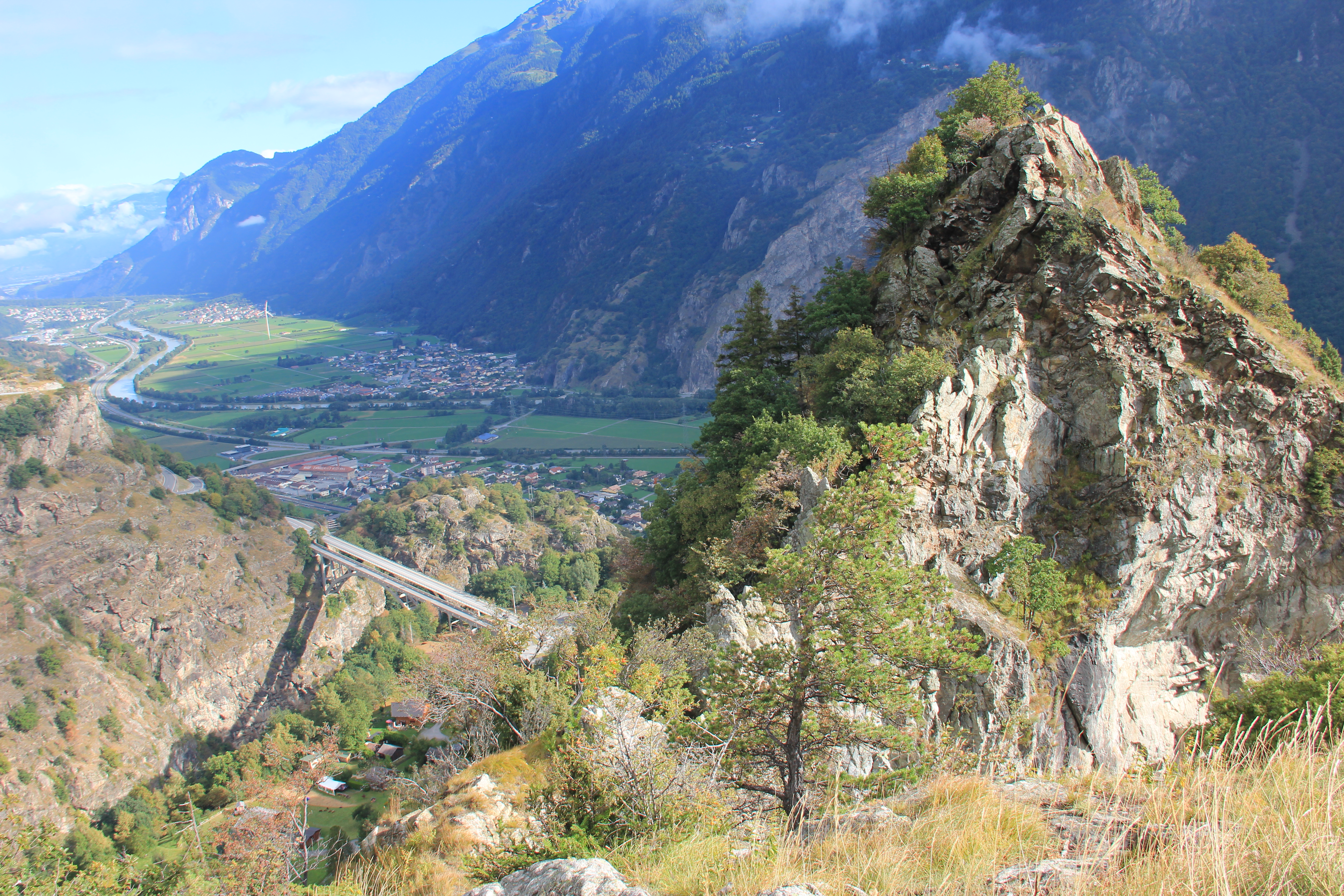 Br&uuml;cke von Gueuroz, Rhonetal
