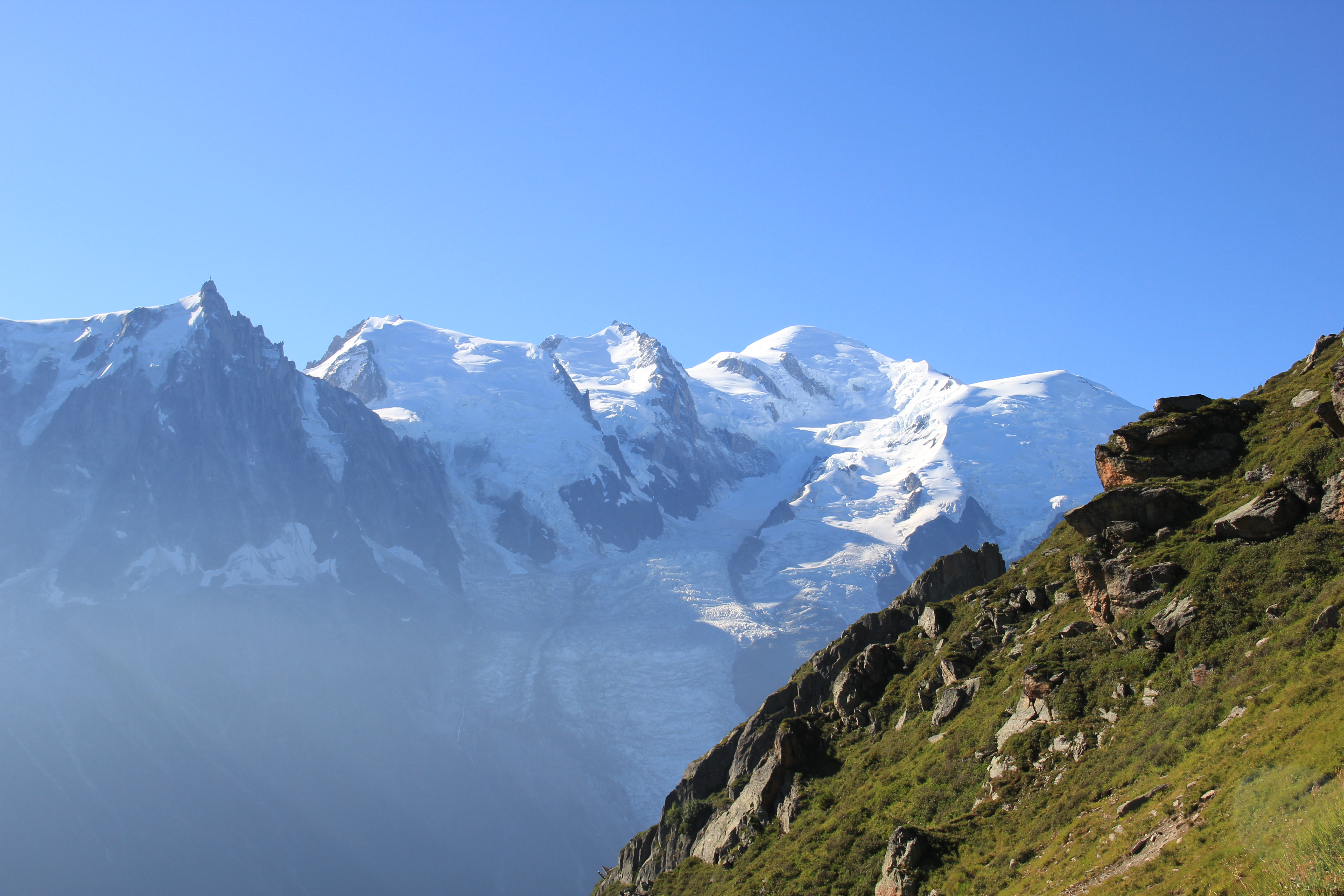 Aiguille du Midi, Mont Blanc du Tacul, Mont Maudit, Mont Blanc