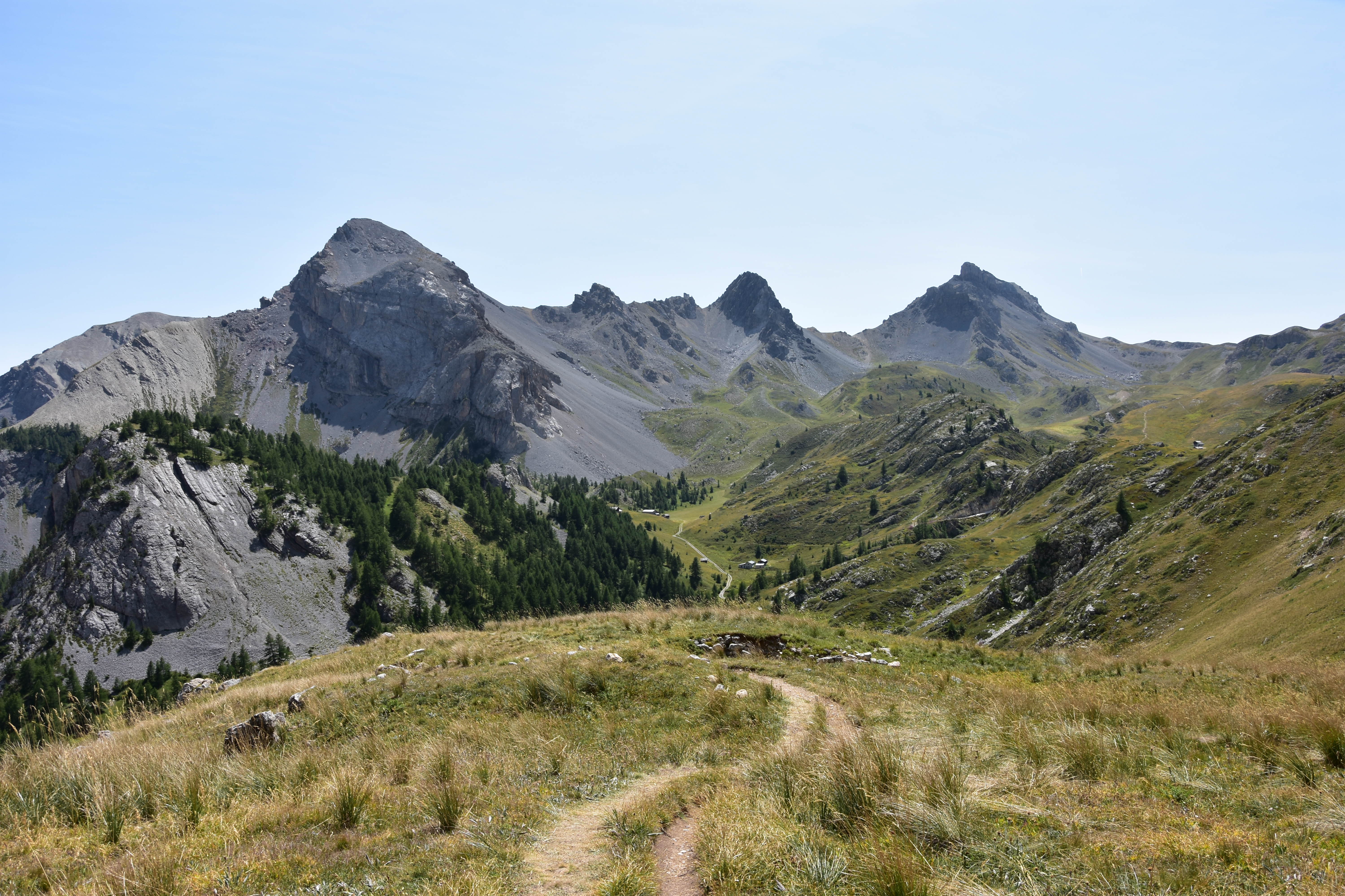 Im Abstieg vom Col des Ayes, Blick nach S&uuml;dosten